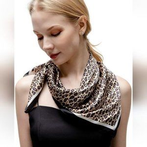 George Leopard Square Scarves